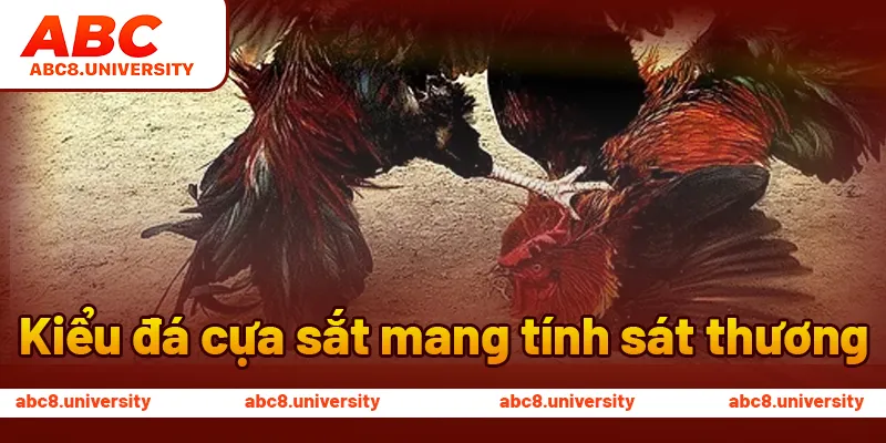 Kiểu đá cựa sắt mang tính sát thương Kiểu đá cựa sắt mang tính sát thương
